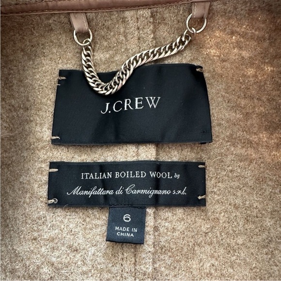 J. Crew Daphne topcoat in Italian boiled wool Women's Camel Coat - Picture 9 of 9